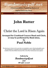 Christ the Lord is Risen Again Concert Band sheet music cover